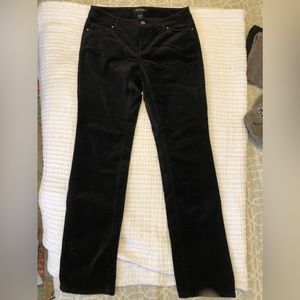 WHBM Black Velvet Jean w/crystal detail